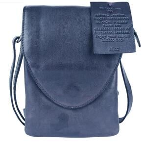 latico Pippa Leather Crossbody Bag Blue Denim